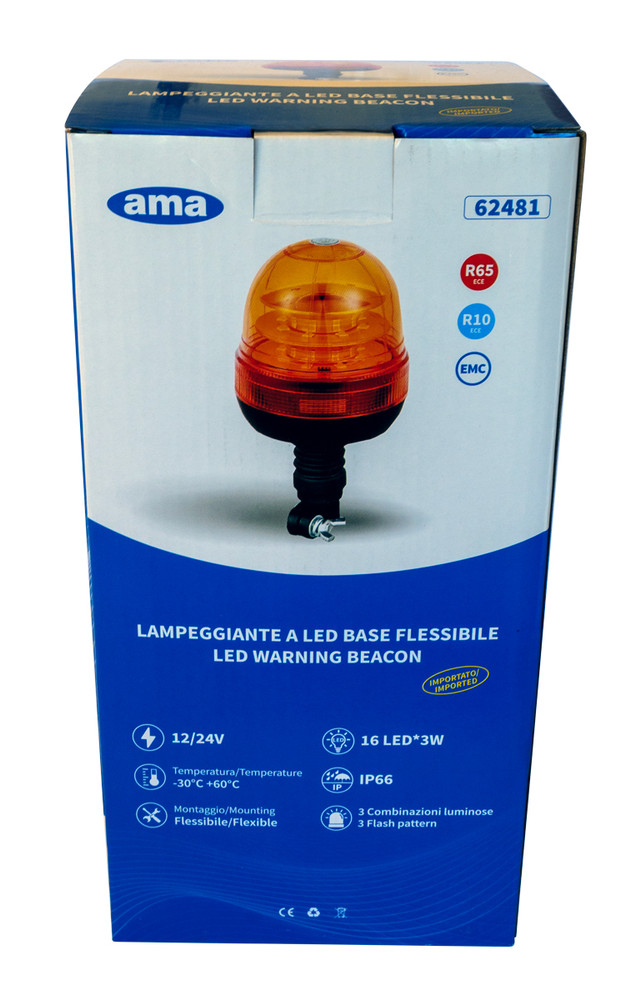 Lampeggiante Gea base baionetta 16 LED 12-24V - Ama