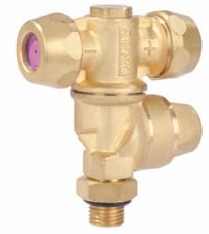 Getto atomizzatore doppio con piastrina in ceramica,filtro e filetto G1/4M - Arag