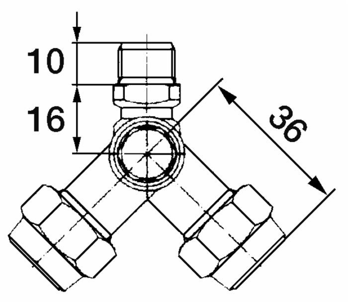 Getto snodato doppio con filetto maschio 1/4'G - Braglia