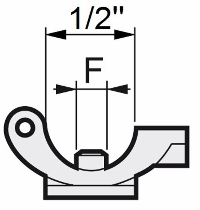 Portagetto per diserbo a 3 vie a cavallotto con attacco rapido Ø 1/2" - Arag