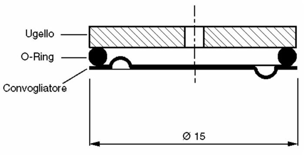 Convogliatore acciaio ø15x1 foroø1,5 - Braglia