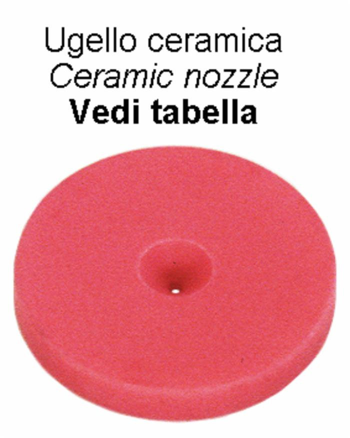 Ugello in ceramica Ø 18mm con foro Ø 2mm - Ama