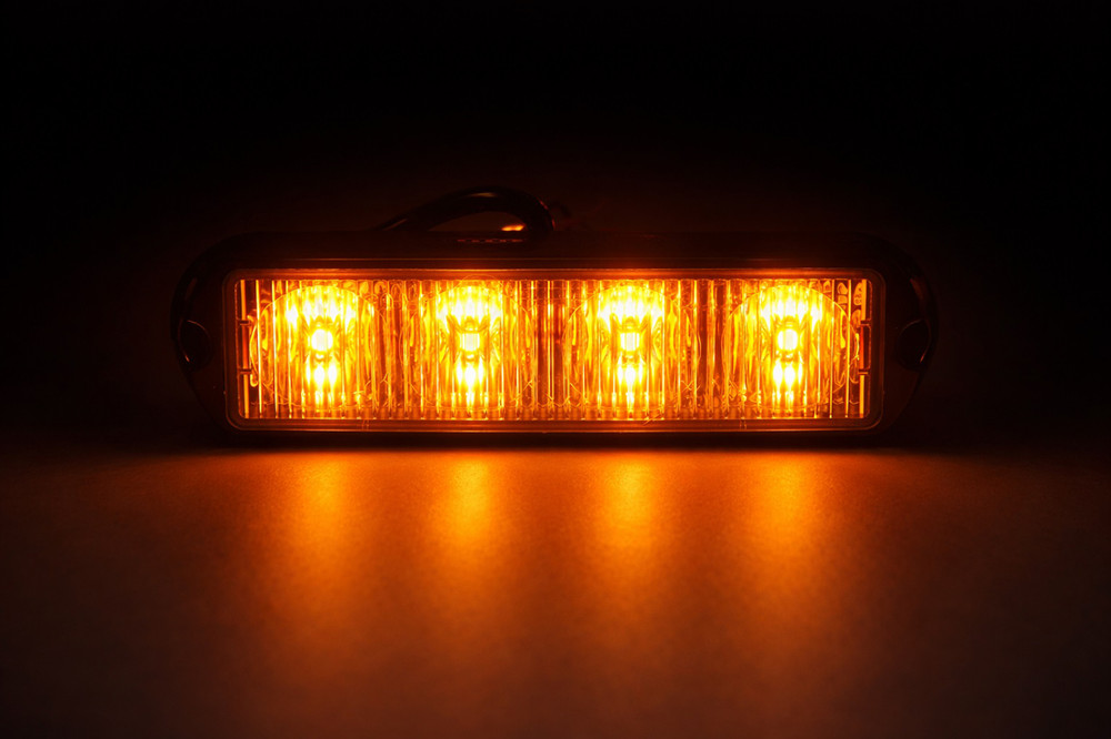 Luce di segnalazione arancio 4 LED 12/24V - Ama