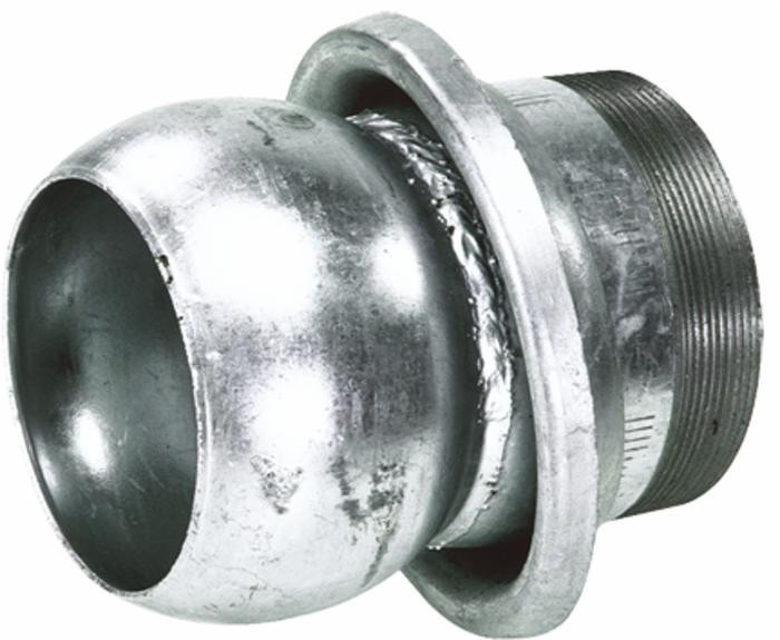 Sfera e anello zincati Ama con tronchetto filettato maschio  ø 150mm per impianti di irrigazione - Ama