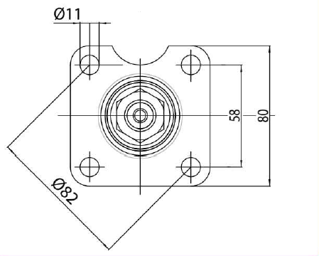 Colonnetta per idroguida Ama Refluid 158mm conicità C/6 - Ama Refluid