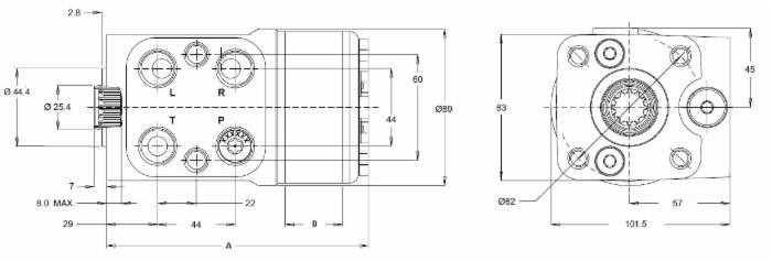 Idroguida Danfoss STU 80cc - Danfoss