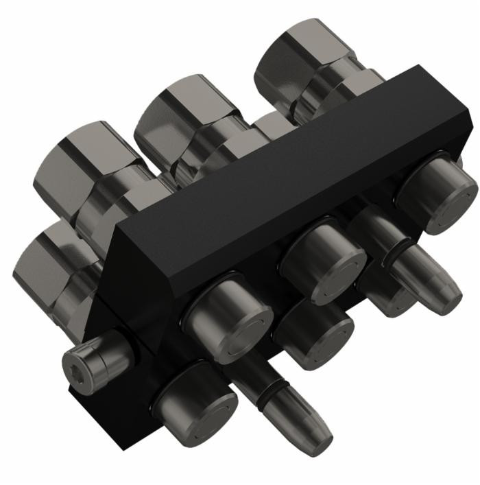 Piastra multiconnessione parte mobile da 1/2" 4 linee Faster - Faster