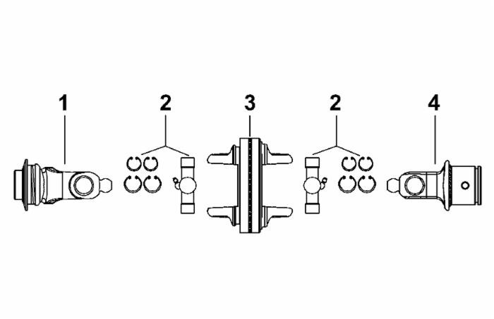 Forcella omocinetica categoria 6 per tubo interno 32x76 - 94x27 - Ama Cardan