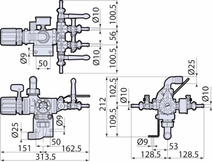 Gruppo comando ar GS35S distanza s 4vie - Annovi Reverberi