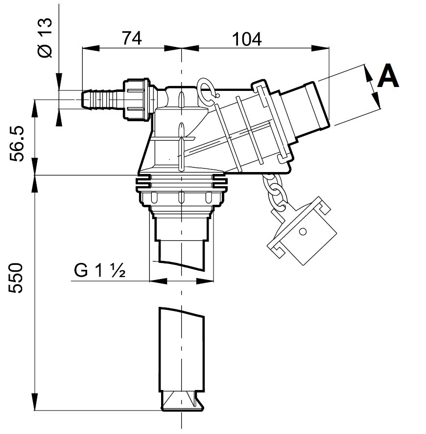 Idroeiettore antinquinamento con attacco rapido Ø 30mm - Arag