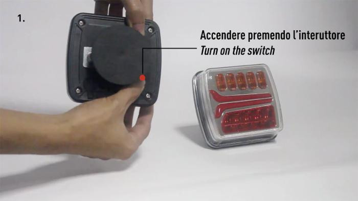 Kit luci rimorchio a LED magnetico e senza fili - Ama