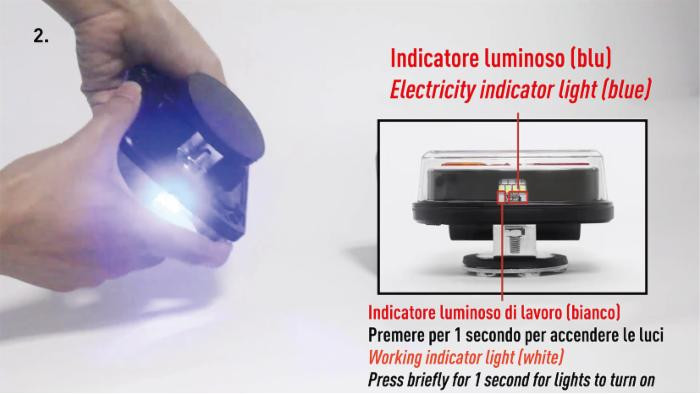 Kit luci rimorchio a LED magnetico e senza fili - Ama