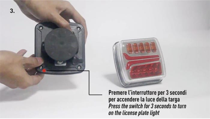 Kit luci rimorchio a LED magnetico e senza fili - Ama