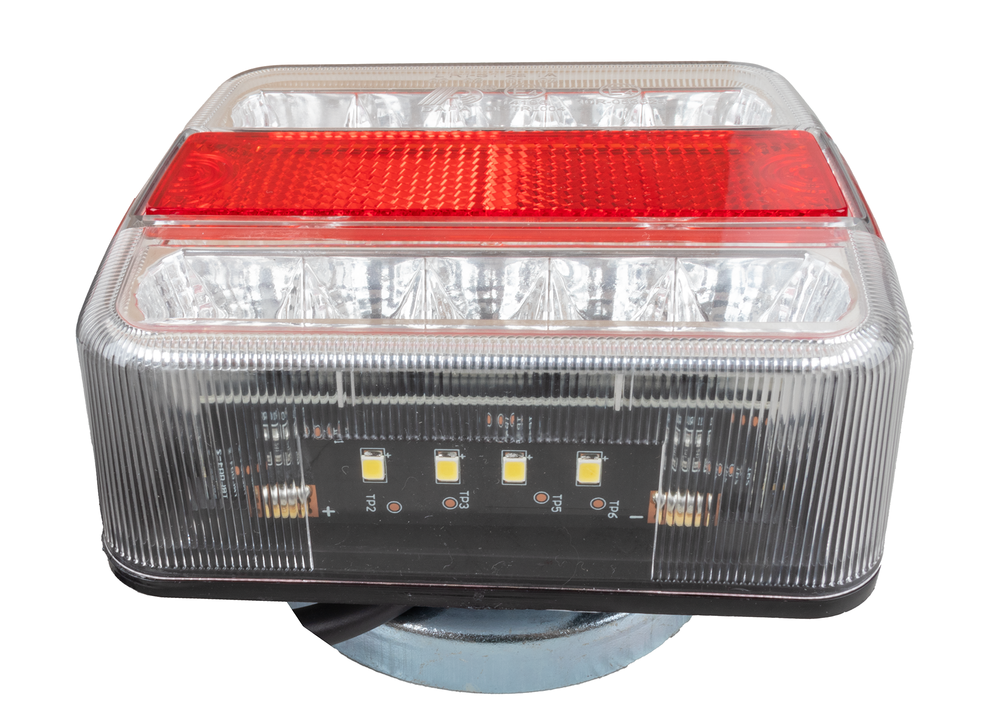 Kit luci con fanali a LED magnetico 12V cavo 7,5m + 2,5m tra fanali - Ama