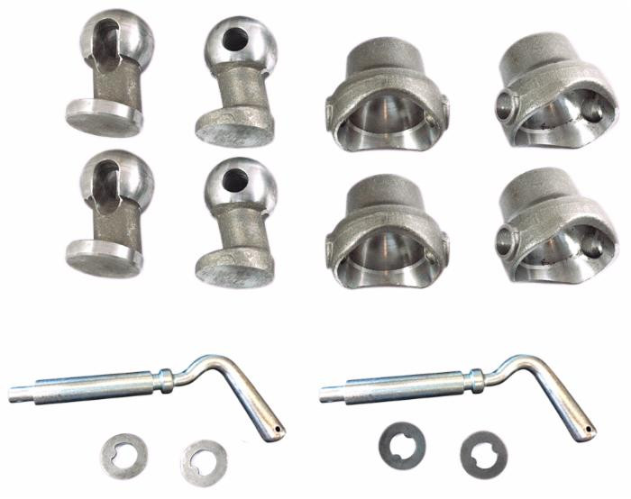 Kit chiocciole a più sfere per rimorchio Ø 60mm - Ama