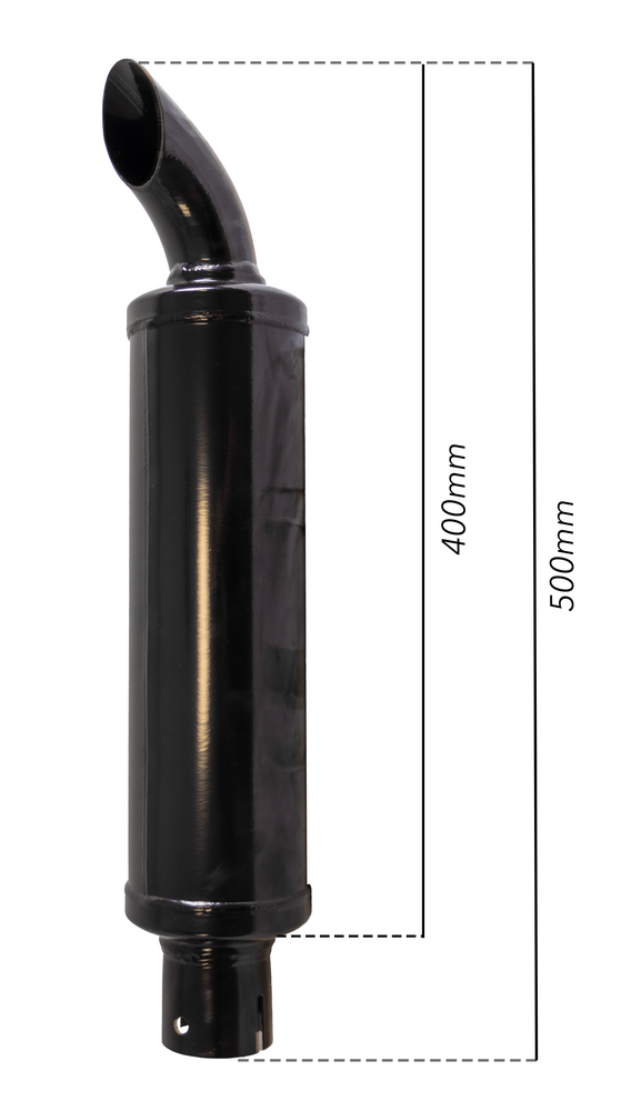 Silenziatore corto per trattore adattabile al riferimento originale Landini 894291M2 - Ama