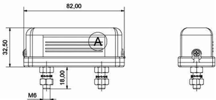 Fanale targa universale 83x33mm - Radex