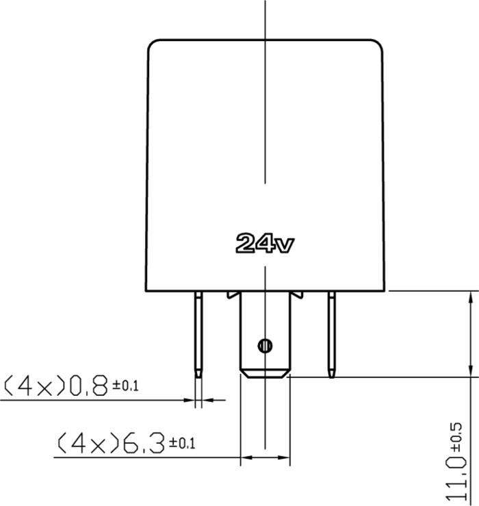 Rele' lampeggiante 24V per fanali al led e per fanali alogeni - Ama