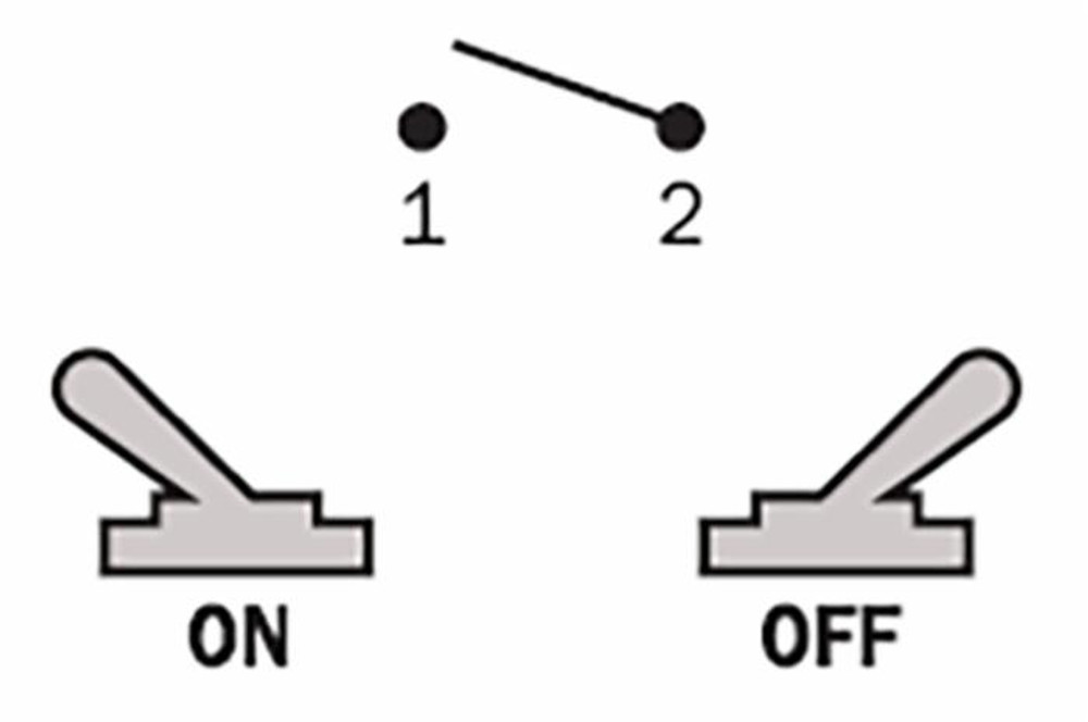 Interruttore a levetta unipolare ON-OFF - Ama Interruttore a levetta unipolare ON-OFF - Ama