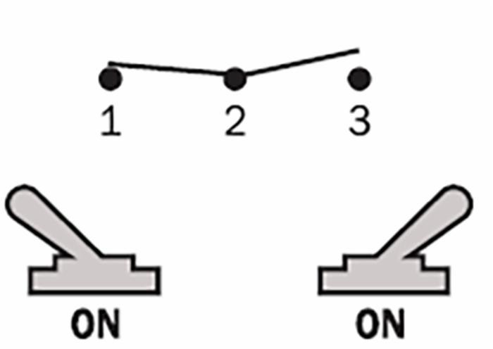Interruttore a levetta unipolare ON-ON - Ama