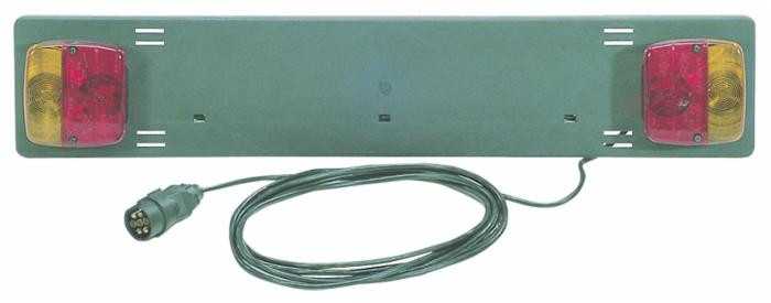 Kit portatarga 12 V in PVC e lunghezza 750mm - Ama