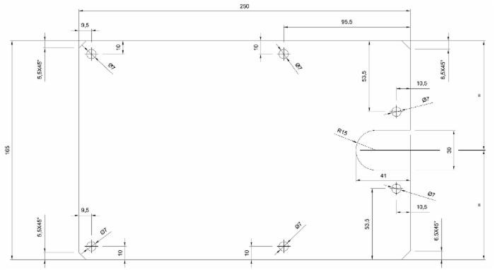 Lamiera porta targa - Ama