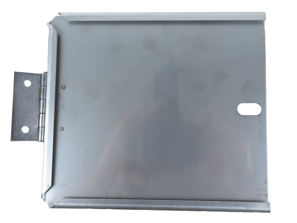 Portatarga con cerniera in acciaio inox 165x165mm - Ama