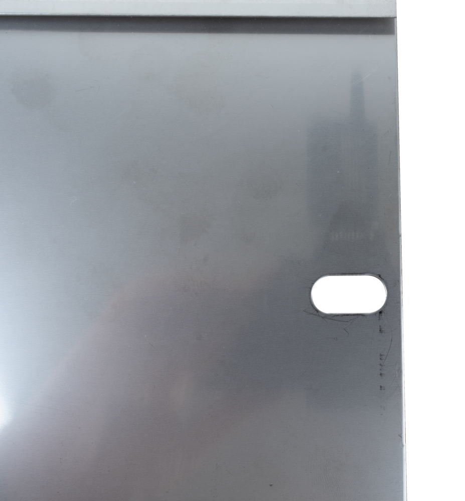 Portatarga con cerniera in acciaio inox 165x165mm - Ama