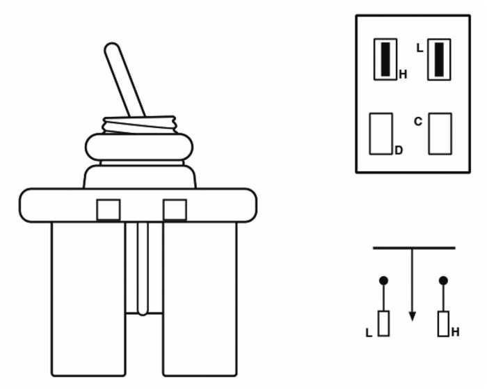 Interruttore a leva 2 posizioni - Ama