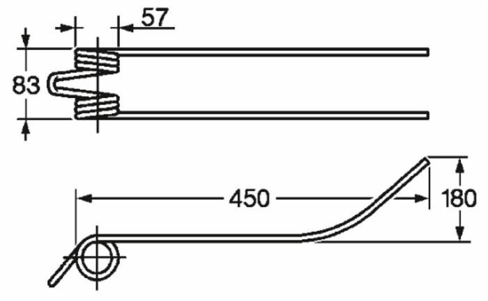 Dente giroandanatore adattabile Fahr Fontanesi filo 8 - Ama