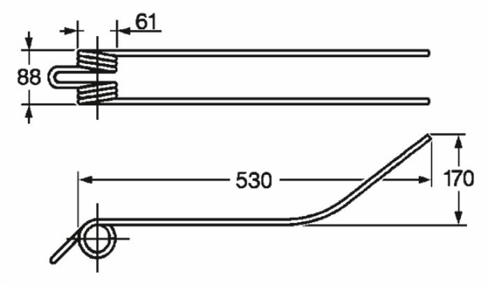Dente giroandanatore adattabile Fort filo 9 - Ama
