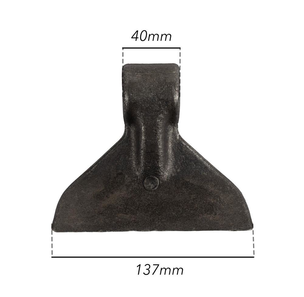 Mazza trincia 137x100mm attacco 40mm e foro 16,5mm - Ama
