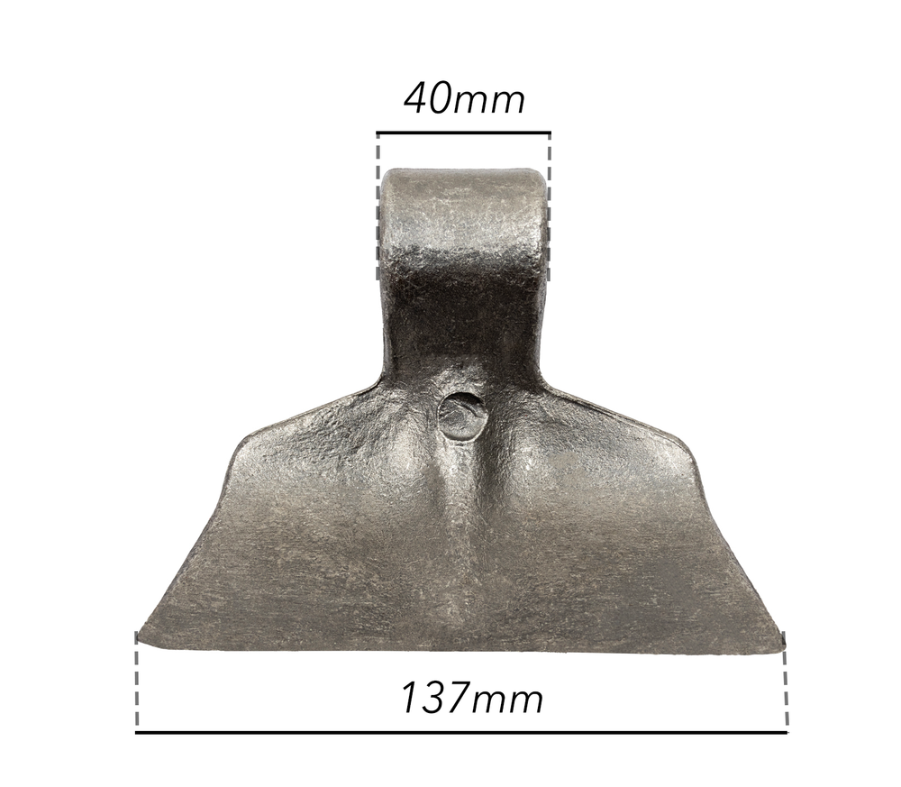Mazza trincia 137x95mm attacco 40mm e foro 18,5mm - Ama