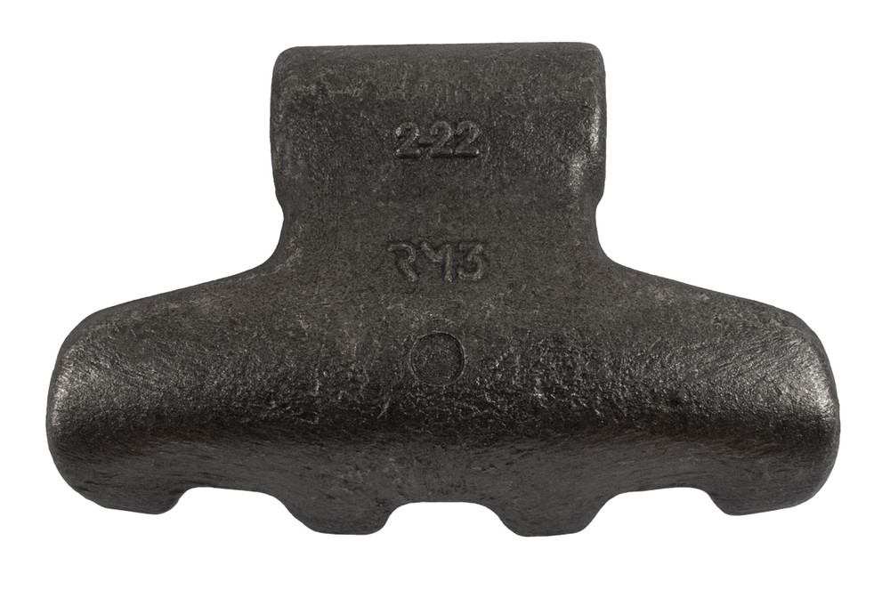 Mazza trincia dentata 155x85mm attacco 70mm e foro 16,5mm - Ama