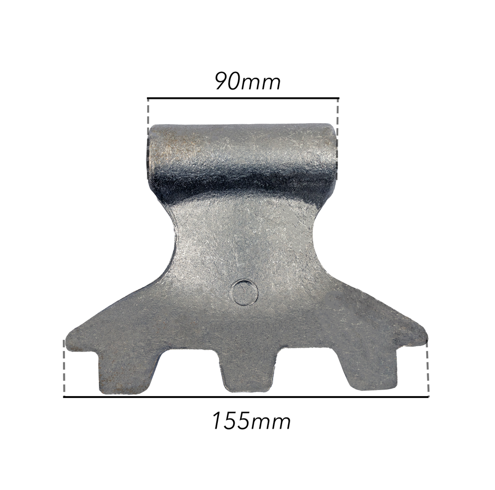 Mazza trincia 155x110mm attacco 90mm e foro 20,5mm - Ama