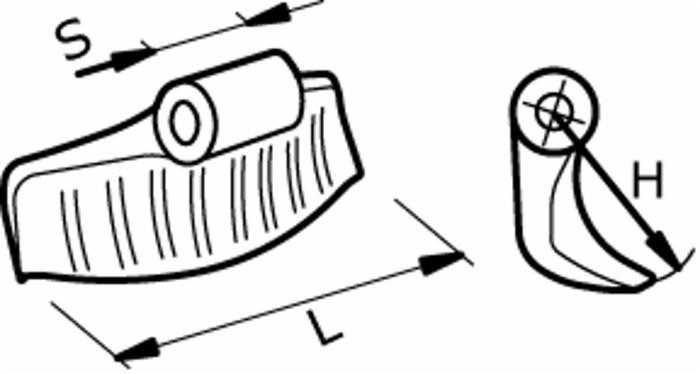 Mazza trincia larghezza 195mm lunghezza 88mm - Ama
