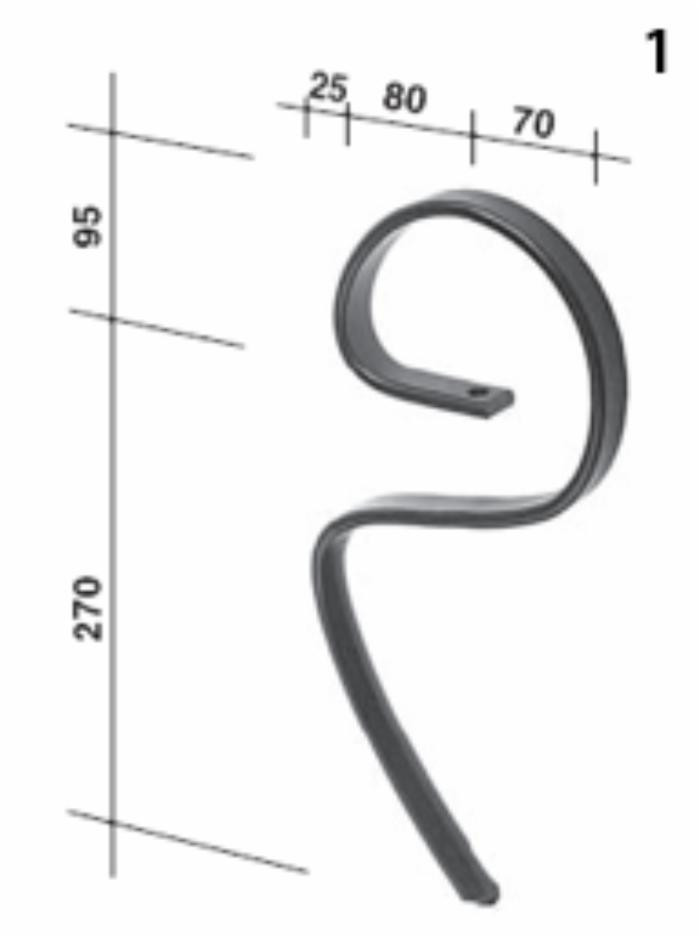 Molla posteriore non forata 25x8mm - Ama