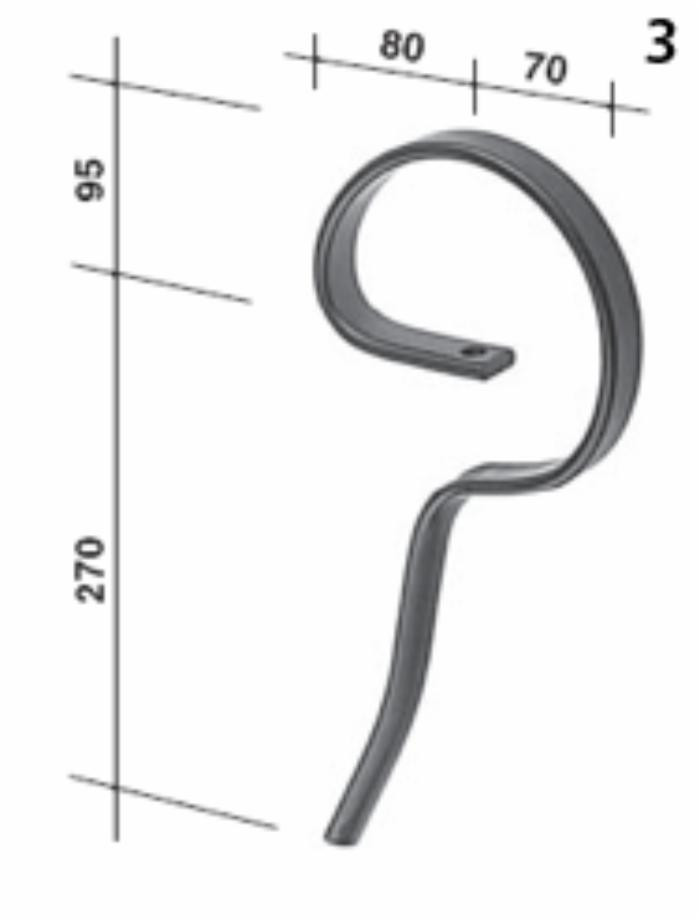 Molla flex-pall anteriore non forata 25x8mm - Ama