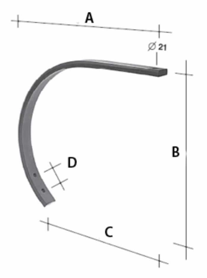 Molla chisel monolama 55x20mm - Ama