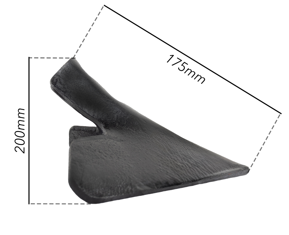 Vomere a lancia 2 fori 200x6mm adattabile a Siderman - Ama Vomere a lancia 2 fori 200x6mm adattabile a Siderman - Ama