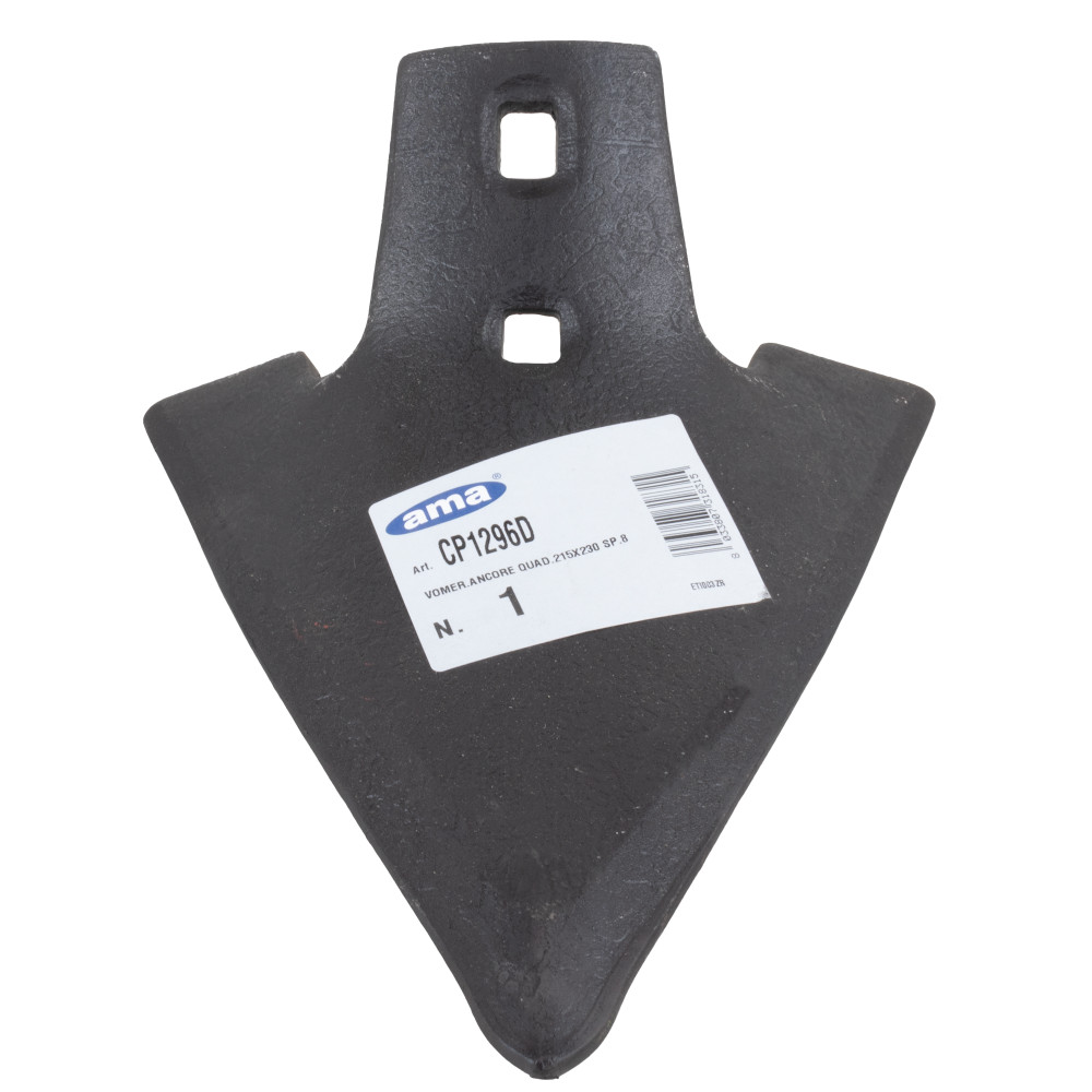 Vomere per molla quadra 215x230 spessore 8mm - Ama