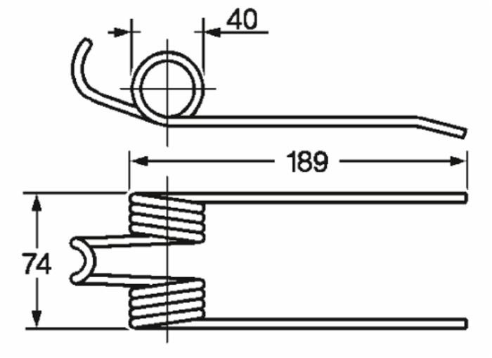 Dente pick-up adattabile Gallignani 8876278 filo 5 - Ama