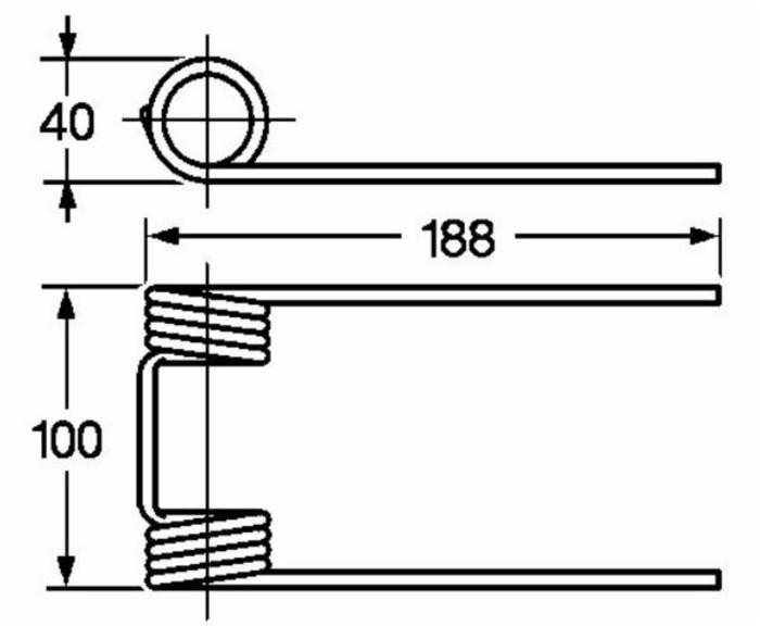 Dente pick-up adattabile Gallignani 8876210 filo 5 - Ama