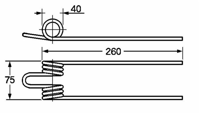 Dente ranghinatore adattabile Fort F2/67 00311 filo 6 - Ama
