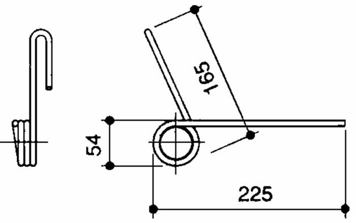 Dente posteriore seminatrice adattabile Carraro - Nodet JF348 e FYX0348 filo 7 - Ama