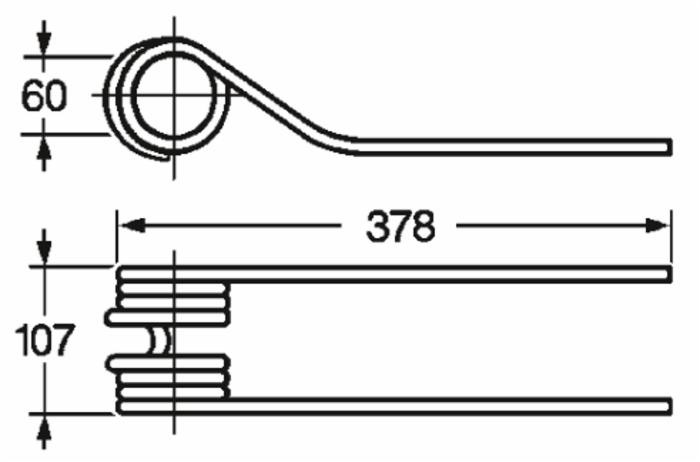 Dente girello adattabile adattabile Fahr 1660,7564 filo 10 - Ama