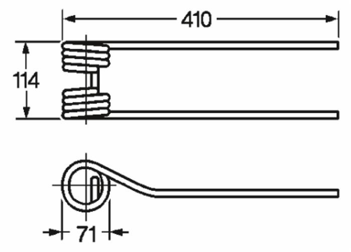Dente girello adattabile Galfrè filo 10 - Ama