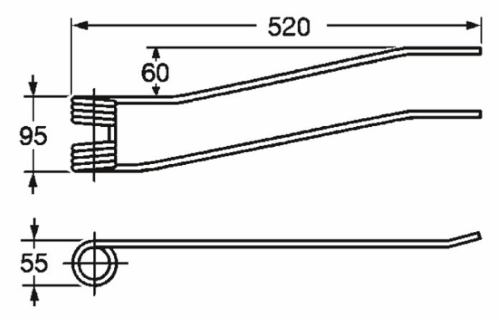 Dente giroandanatore dx adattabile Acma - Faima filo 8 - Ama