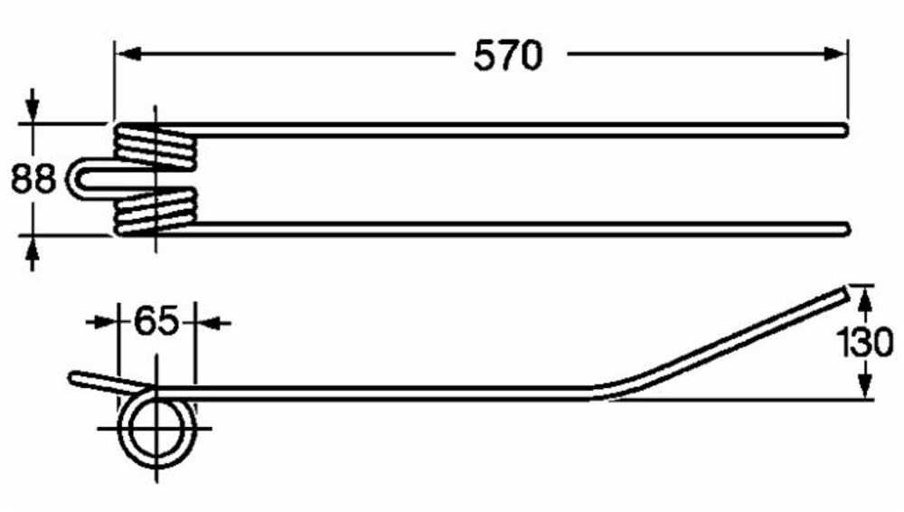 Dente giroandanatore lungo adattabile Bcs 88029/1 filo 9 - Ama