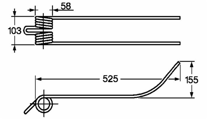 Dente giroandanatore adattabile Ima la Rocca tipo vecchio filo 8,5 - Ama